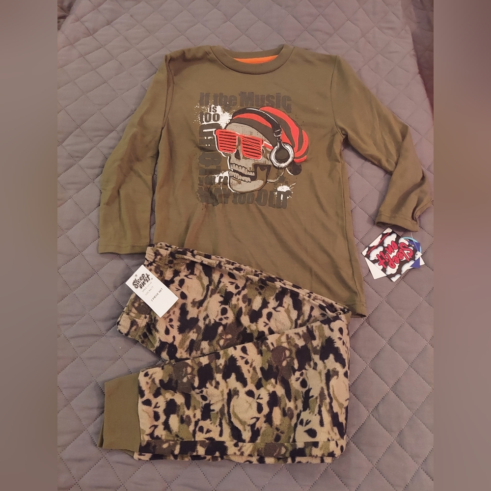Sleep On It Camo Print Kids Set